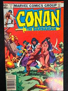 Conan the Barbarian #141  Newsstand VF- (7.5)