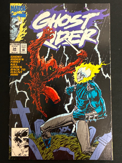 Ghost Rider # 34 Vol. 2 FN/VF (7.0)