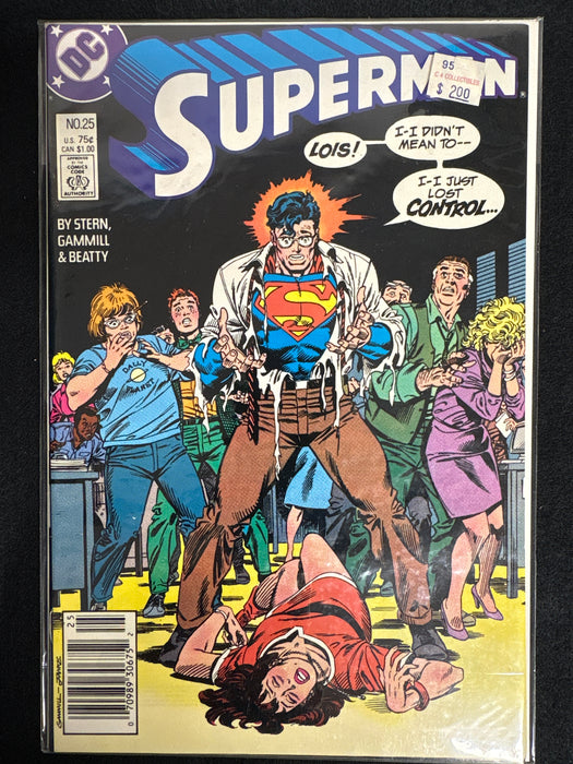 Superman # 25 Newsstand NM- (9.2)