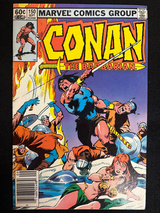 Conan the Barbarian #150  Newsstand VF- (7.5)