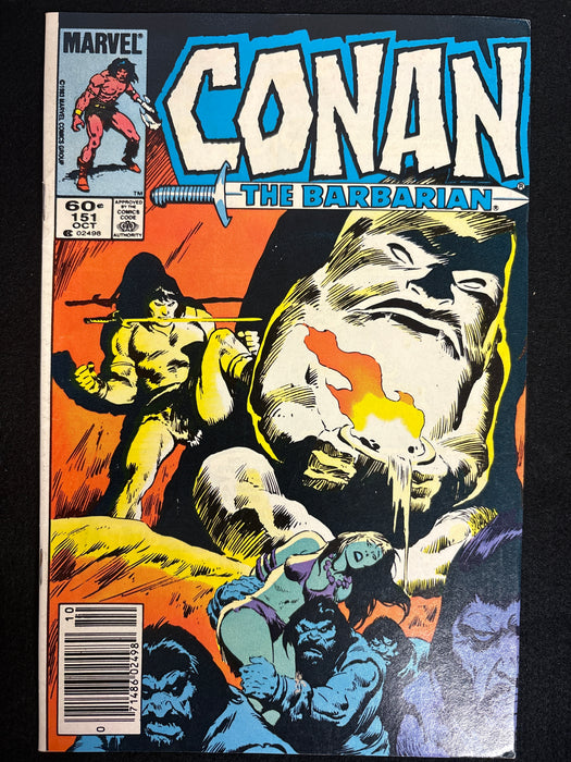 Conan the Barbarian #151  Newsstand VF- (7.5)