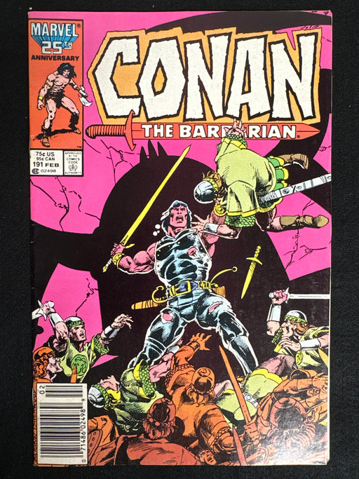 Conan the Barbarian #191  Newsstand VF- (7.5)