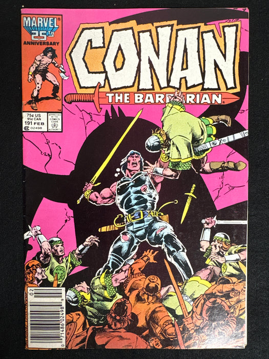 Conan the Barbarian #191  Newsstand VF- (7.5)