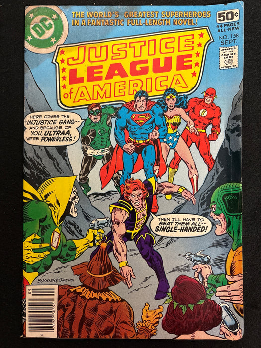 Justice League of America #158  Newsstand Vol. 19 GD/VG (3.0)
