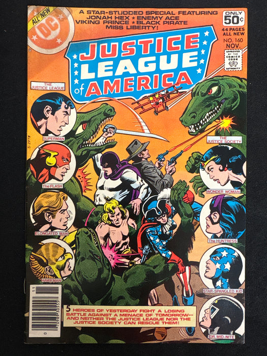 Justice League of America #160  Newsstand Vol. 19 FN- (5.5)