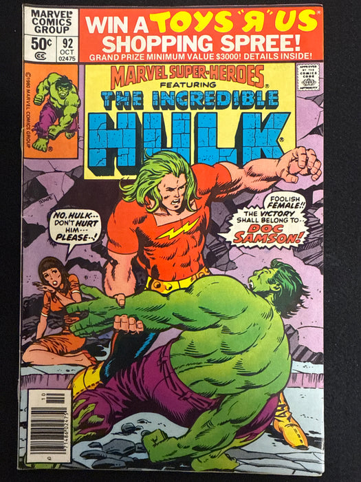 Marvel Super-Heroes # 92 FN+ (6.5)