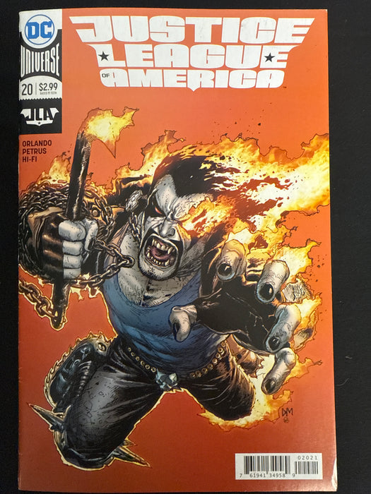 Justice League of America # 20 Doug Mahnke Variant Cover NM (9.4)