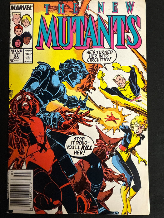 New Mutants # 53 Newsstand VF/NM (9.0)