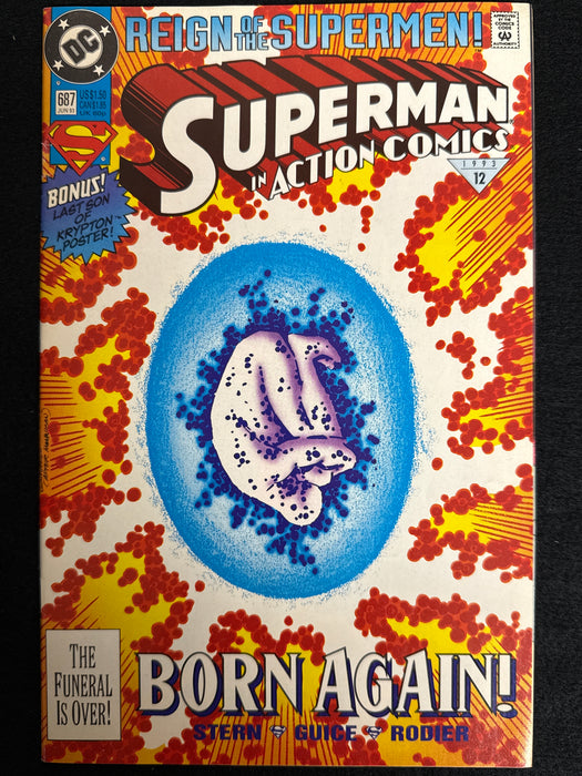 Action Comics #687  Standard Edition - Newsstand VF/NM (9.0)