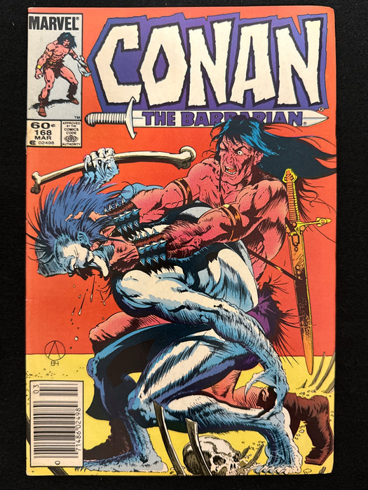 Conan the Barbarian #168  Newsstand VF (8.0)