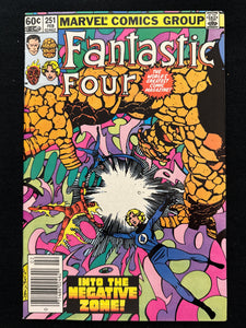 Fantastic Four #251  Newsstand VF (8.0)