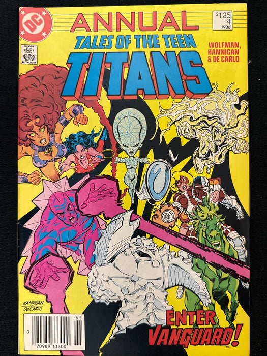 Tales of the Teen Titans Annual #  4 Newsstand VF+ (8.5)