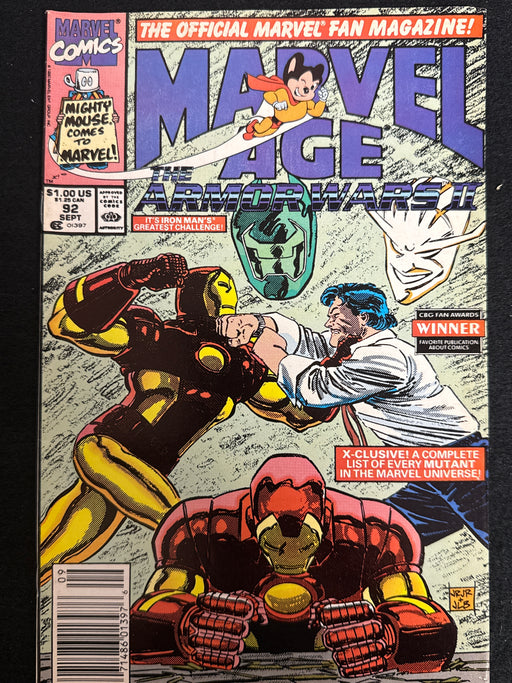 Marvel Age # 92 Newsstand VF (8.0)