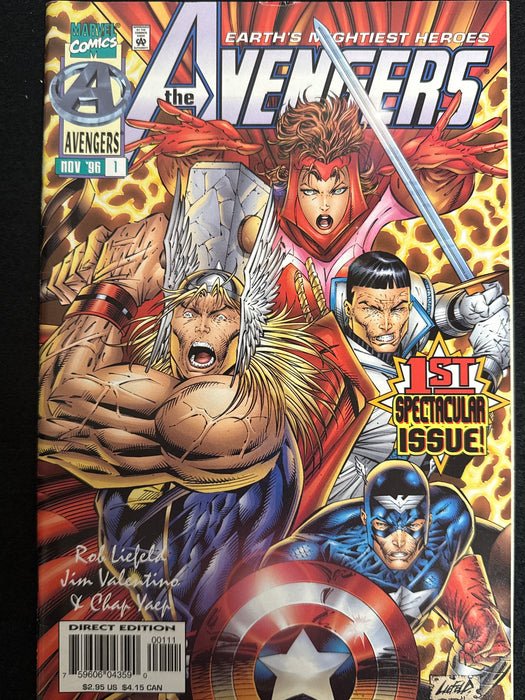 Avengers #  1 Liefeld Cover Vol. 2 NM (9.4)