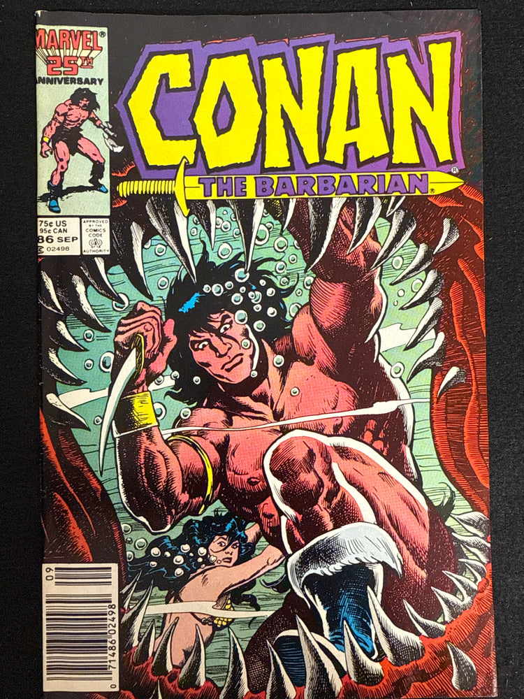Conan the Barbarian #186  Newsstand VF (8.0)