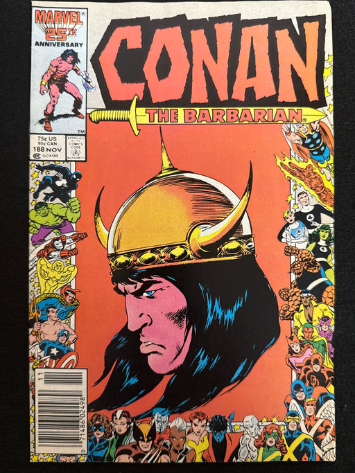 Conan the Barbarian #188  Newsstand FN/VF (7.0)
