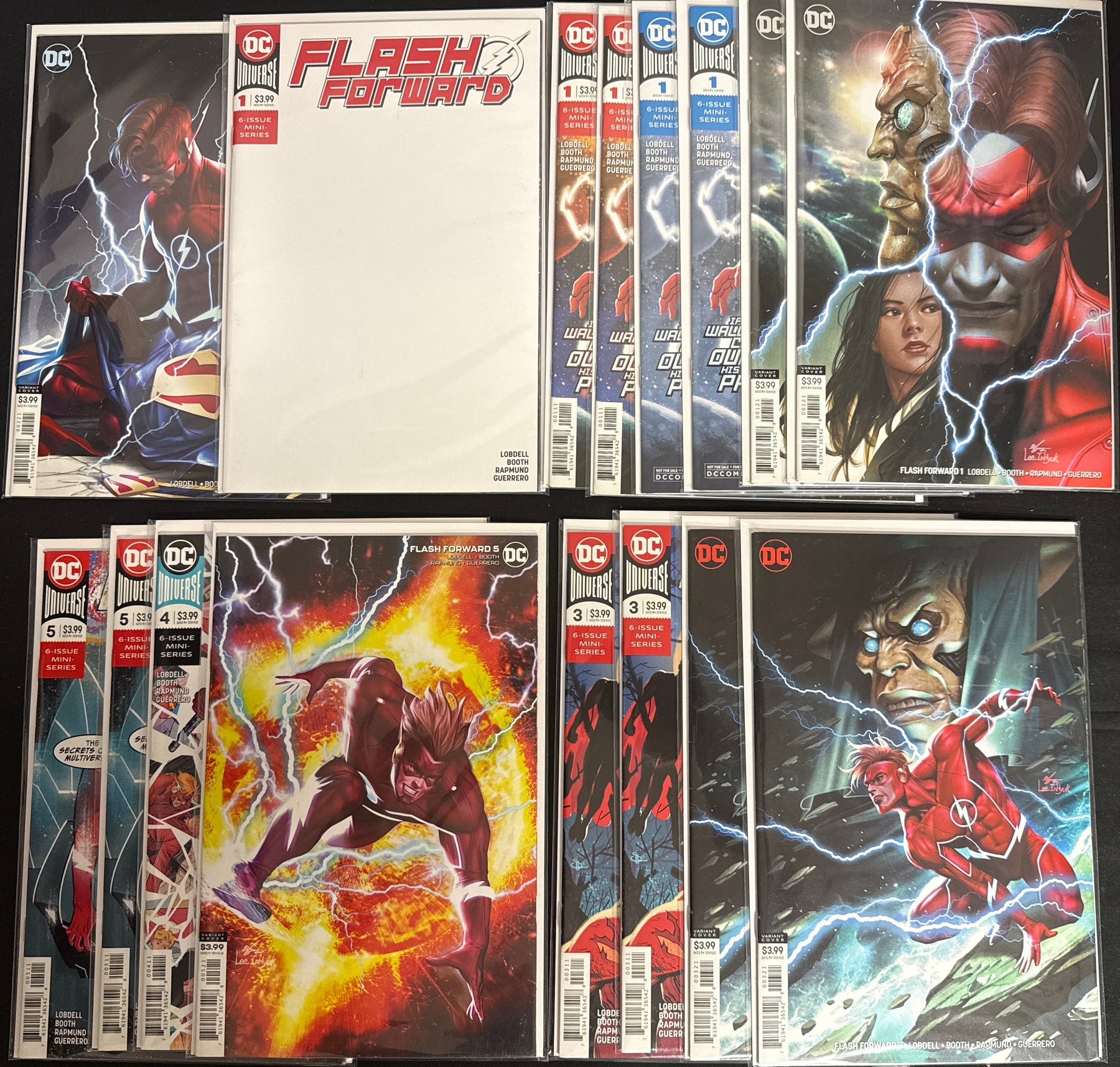 Flash Forward #  1-5 with Multiple Variants NM+ (9.6) 16 copies