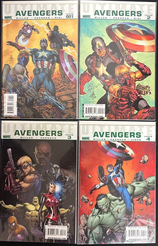 Ultimate Comics Avengers #  1-4  NM+ (9.6)