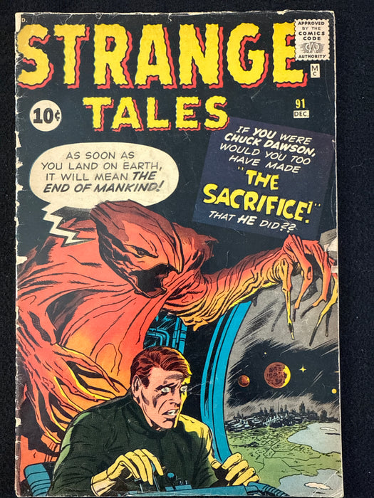 Strange Tales # 91  GD+ (2.5)