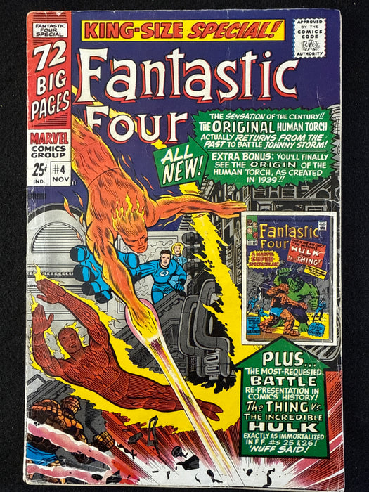 Fantastic Four Annual #  4  FR (1.0) (Detached Cover)