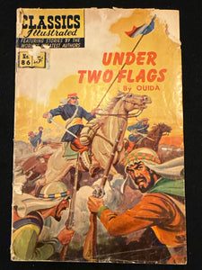 Classics Illustrated # 86 Under Two Flags HRN 167 FR (1.0)