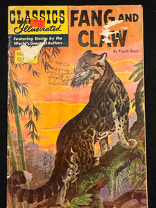 Classics Illustrated #123 Fang and Claw  GD (2.0)