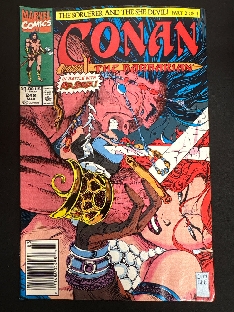 Conan the Barbarian #242  Newsstand VF+ (8.5)