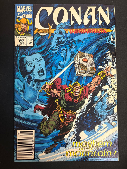 Conan the Barbarian #259  Newsstand FN/VF (7.0)