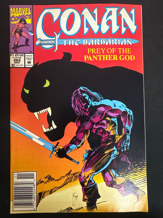 Conan the Barbarian #262  Newsstand VF- (7.5)