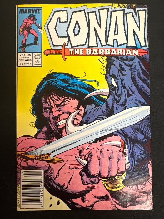 Conan the Barbarian #193  Newsstand VF (8.0)