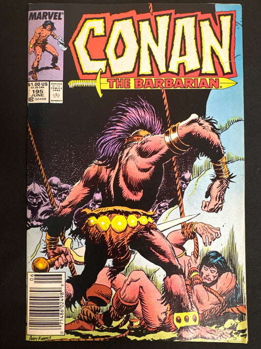 Conan the Barbarian #195  Newsstand FN/VF (7.0)