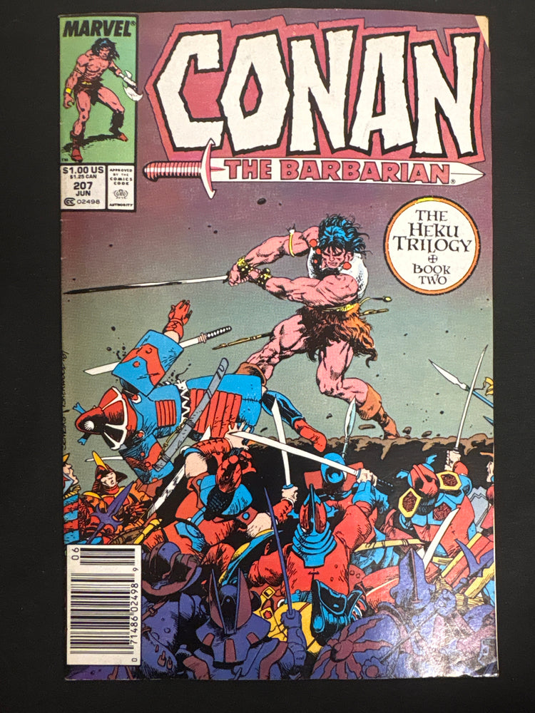 Conan the Barbarian #207  Newsstand VF (8.0)