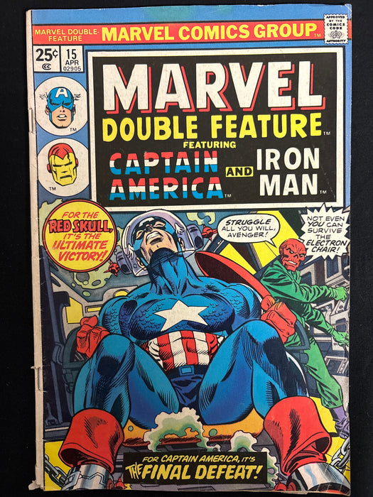 Marvel Double Feature # 15 GD+ (2.5)