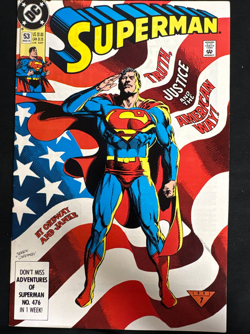 Superman # 53 NM- (9.2)