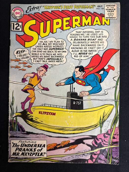 Superman #154  VG- (3.5)