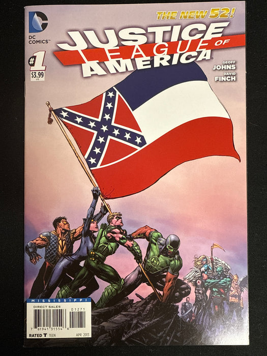 Justice League of America #  1 Mississippi Flag Cover NM- (9.2)