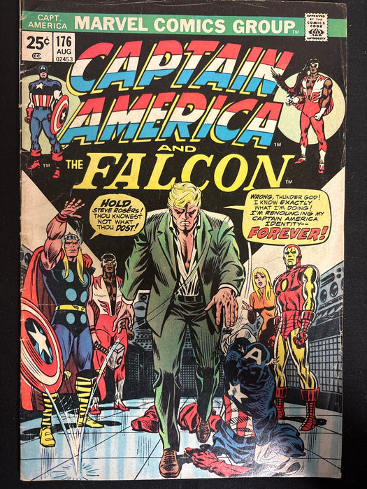 Captain America #176   VG- (3.5) Missing Value Stamp