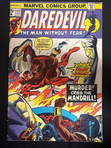 Daredevil #112  VG (4.0) Missing Value Stamp