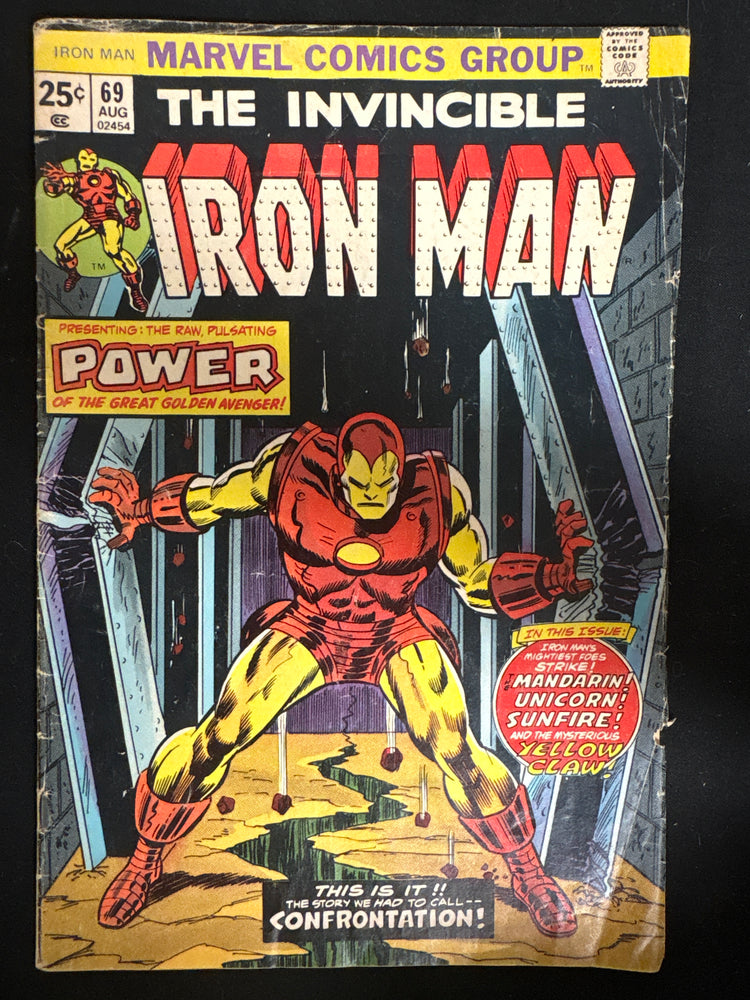 Iron Man # 69  GD+ Missing Value Stamp