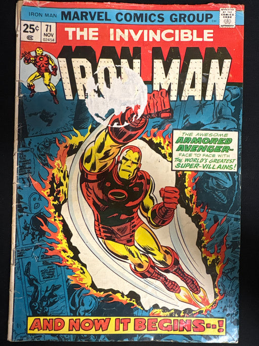 Iron Man # 71  GD+ (2.5) Missing Value Stamp