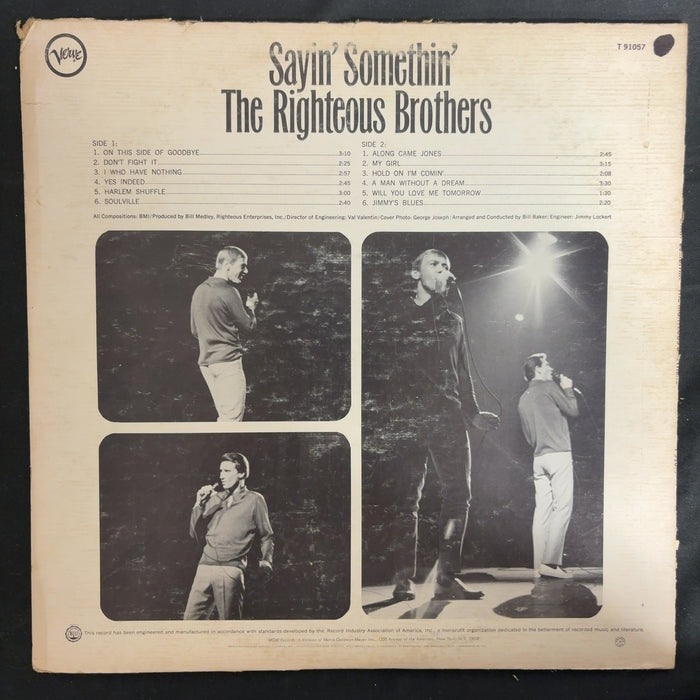 The Righteous Brothers Sayin' Somethin'