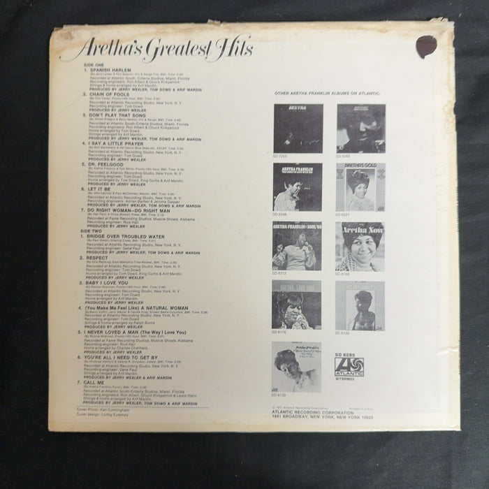 Aretha Franklin Aretha's Greatest Hits