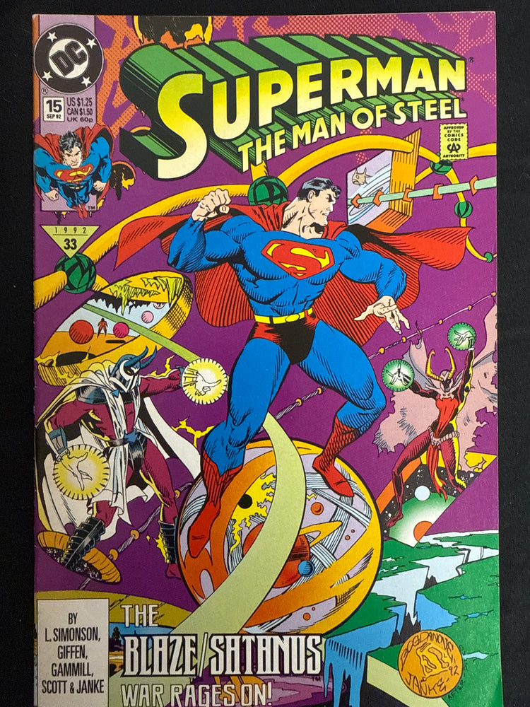 Superman: The Man of Steel # 15 NM- (9.2)
