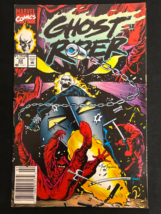 Ghost Rider # 22 Newsstand VF (8.0)