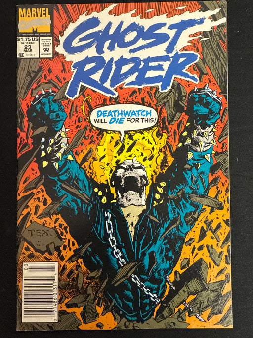 Ghost Rider # 23 Newsstand VF (8.0)