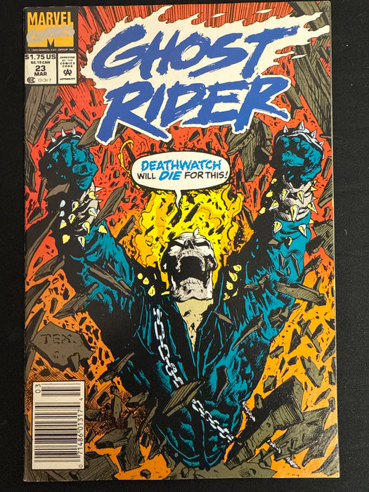 Ghost Rider # 23 Newsstand VF (8.0)