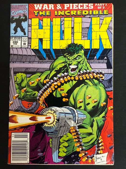 Incredible Hulk #390  Newsstand FN/VF (7.0)