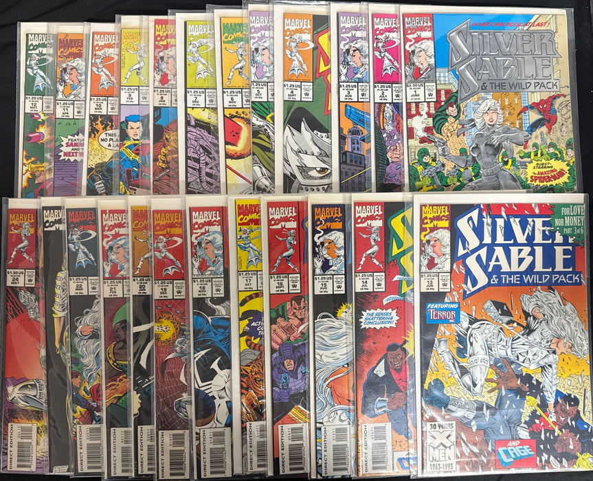 Silver Sable and the Wild Pack # 1-24 NM- (9.2)