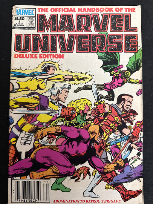Official Handbook of the Marvel Universe Deluxe Edition #  1 Newsstand VG- (3.5)