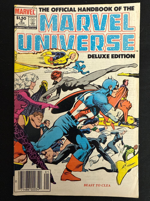 Official Handbook of the Marvel Universe Deluxe Edition #  2 Newsstand VG+ (4.5)